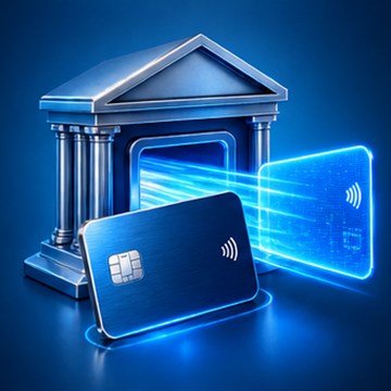 Decorative IDSSPL banking technology illustration