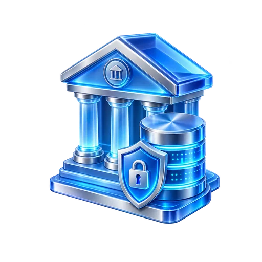 Decorative IDSSPL banking technology illustration