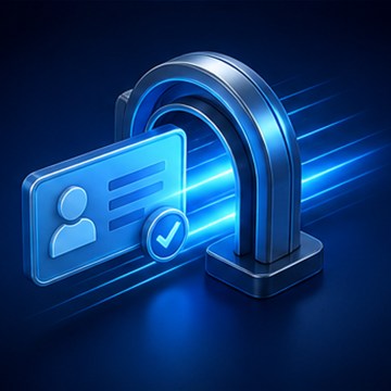 Decorative IDSSPL banking technology illustration
