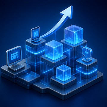 Decorative IDSSPL banking technology illustration