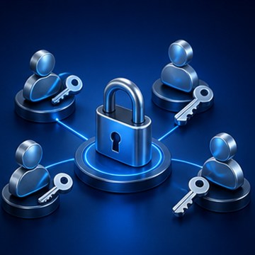 Decorative IDSSPL banking technology illustration