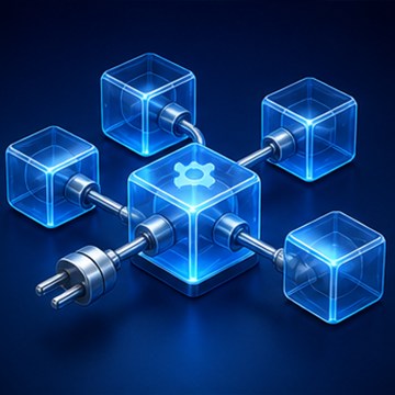Decorative IDSSPL banking technology illustration