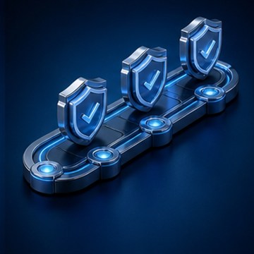 Decorative IDSSPL banking technology illustration