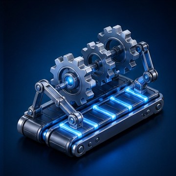 Decorative IDSSPL banking technology illustration