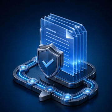 Decorative IDSSPL banking technology illustration