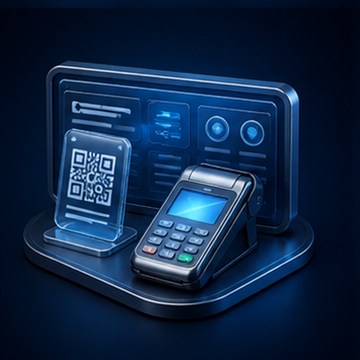 Decorative IDSSPL banking technology illustration