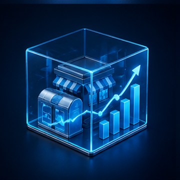 Decorative IDSSPL banking technology illustration