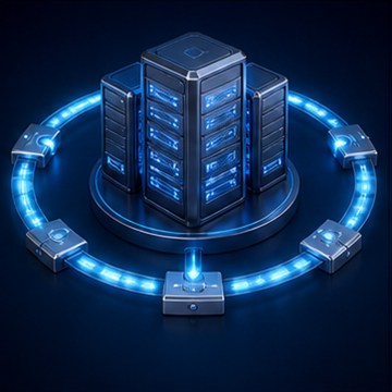 Decorative IDSSPL banking technology illustration