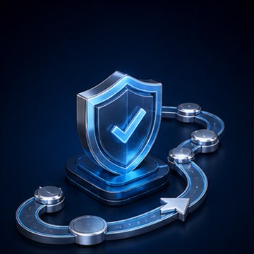 Decorative IDSSPL banking technology illustration
