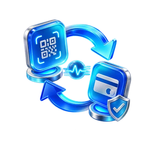 Decorative IDSSPL banking technology illustration